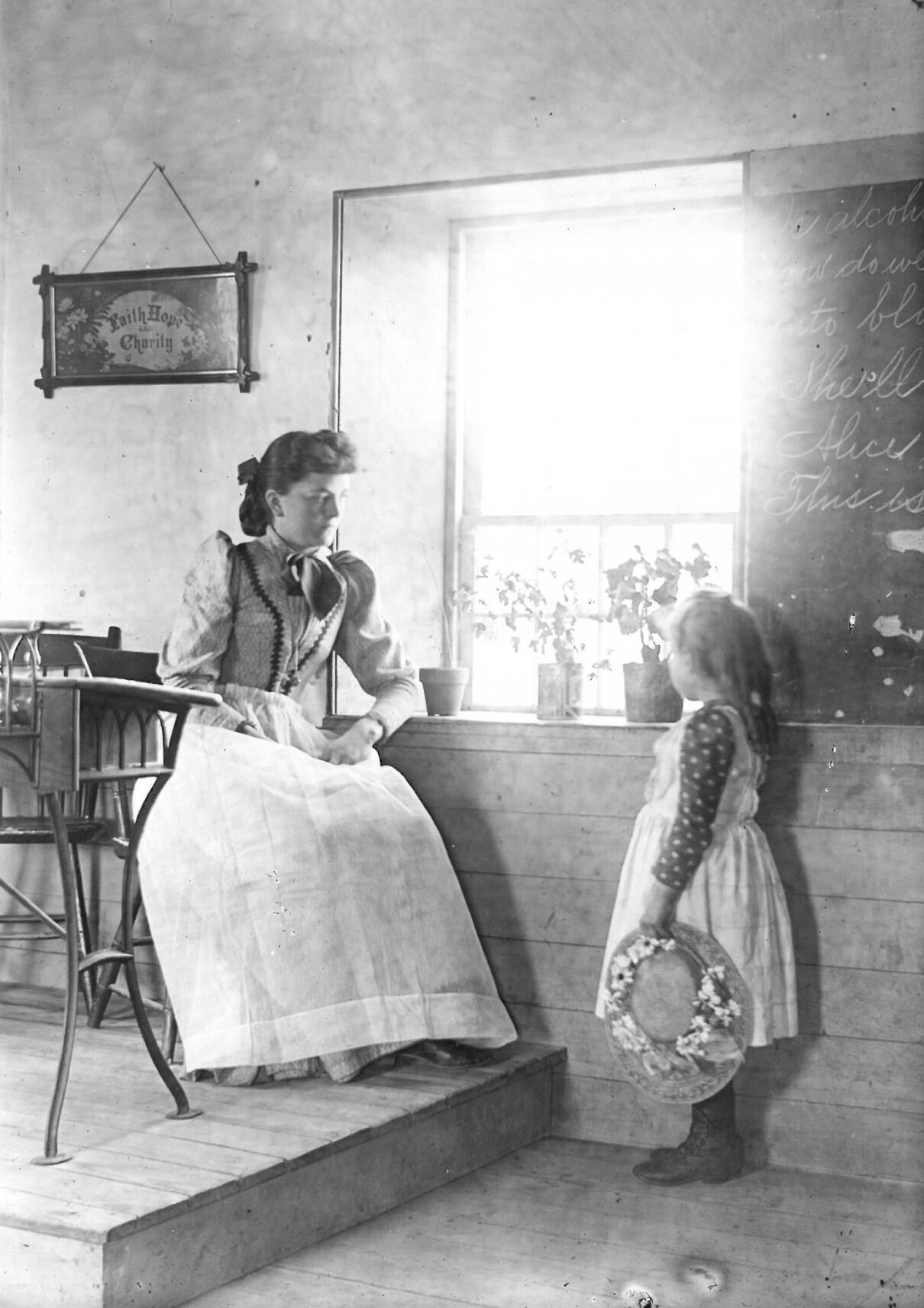 A Request of the Teacher. Peru, MA. Circa 1892